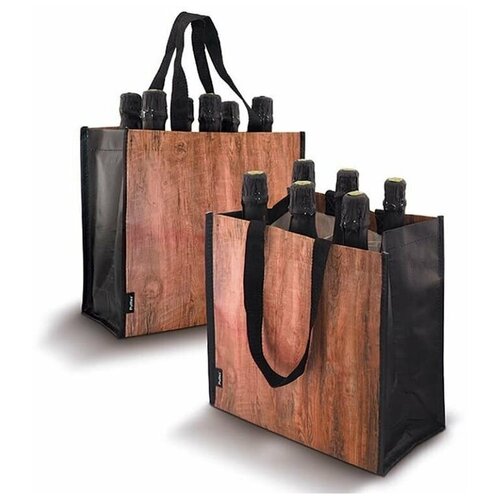 фото Сумка на 6 бутылок pulltex wood wine bag