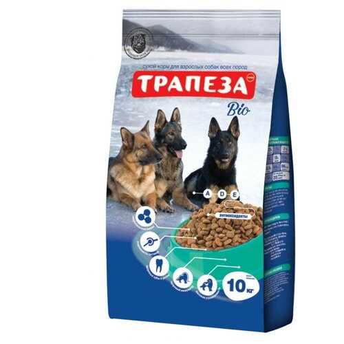 Сухой корм для собак Трапеза Bio с нормальной активностью 10 кг.