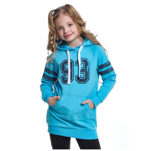 фото Худи для девочки mini maxi, модель 0440, цвет голубой, размер 134