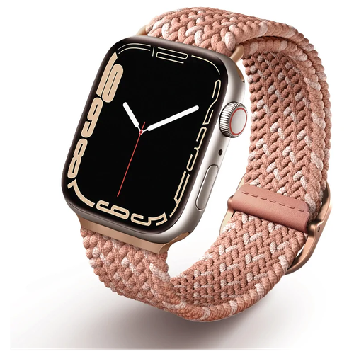 Ремешок Uniq Aspen DE strap для Apple Watch 41/40/38 мм, цвет Цитрусово-розовый (41MM-ASPDECPNK) m watch strap silicone 40 mm pink