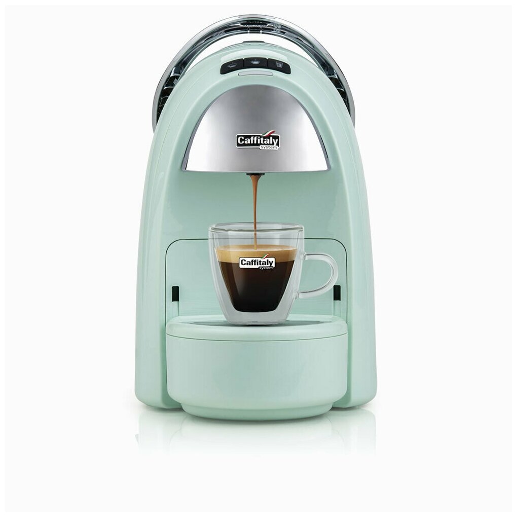 Кофемашина Caffitaly System Ambra S18 LC2, мятный - фотография № 1