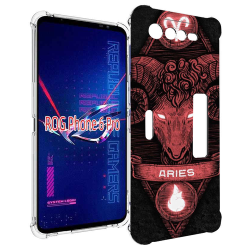 Чехол MyPads знак зодиака овен 6 для Asus ROG Phone 6 Pro задняя-панель-накладка-бампер чехол mypads кукла из пилы для asus rog phone 6 pro задняя панель накладка бампер