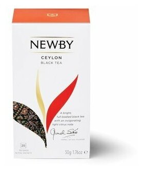 Чай черный Newby Ceylon в пакетиках, 25 пак. / черный пакетированный чай / Цейлонский чай / Ньюби - фотография № 4
