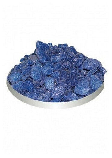 фото Тритон 800 г грунт блестящий синий крупный 1х8