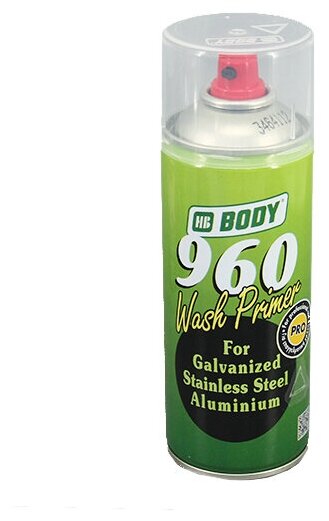Грунт кислотный антикоррозийный адгезионный BODY 960, аэрозоль, 400 мл.