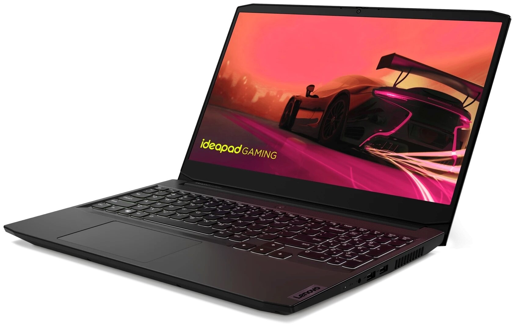 15.6" Ноутбук Lenovo IdeaPad Gaming 315ACH6 1920x1080, AMD Ryzen 5 5600H 3.3 ГГц, RAM 8 ГБ, DDR4, SSD 512 ГБ, NVIDIA GeForce RTX 3050 Ti, без ОС, черный — фото 1