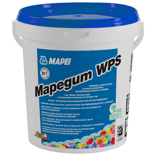 Гидроизоляция Mapei Mapegum WPS 10 кг mapegum wps акриловый полимер для гидроизоляции 5 кг