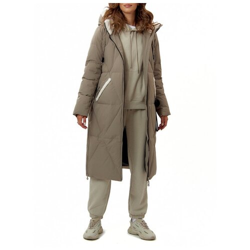 Пальто утепленное женское зимнее 112227 MTFORCE 3XL KHAKI