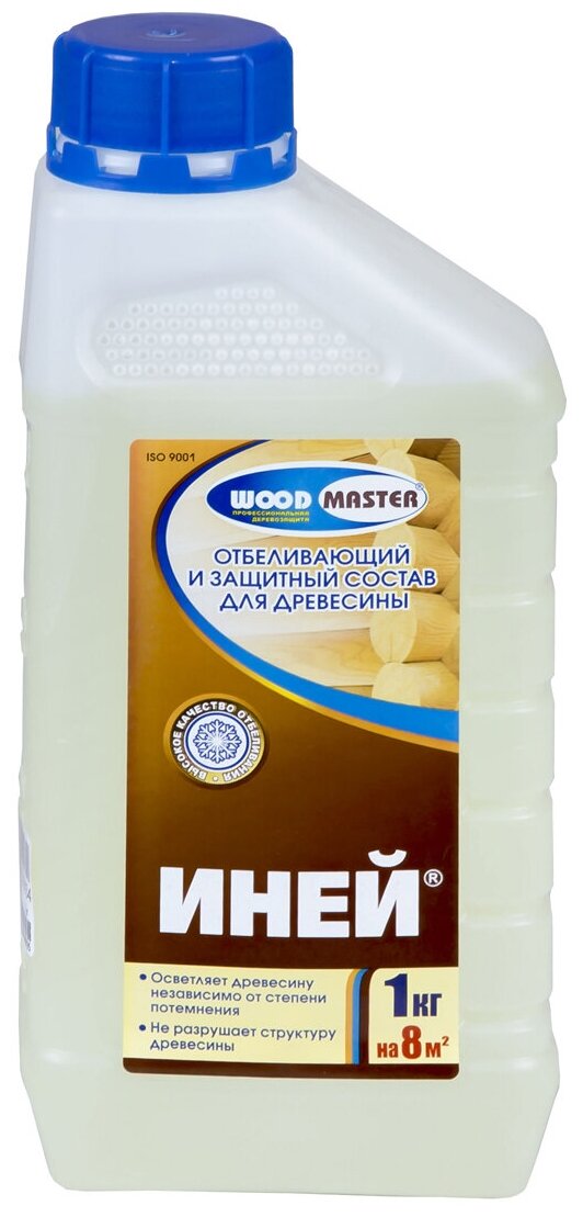 Отбеливатель для дерева Woodmaster Иней 1 килограмм пласт. бутылка