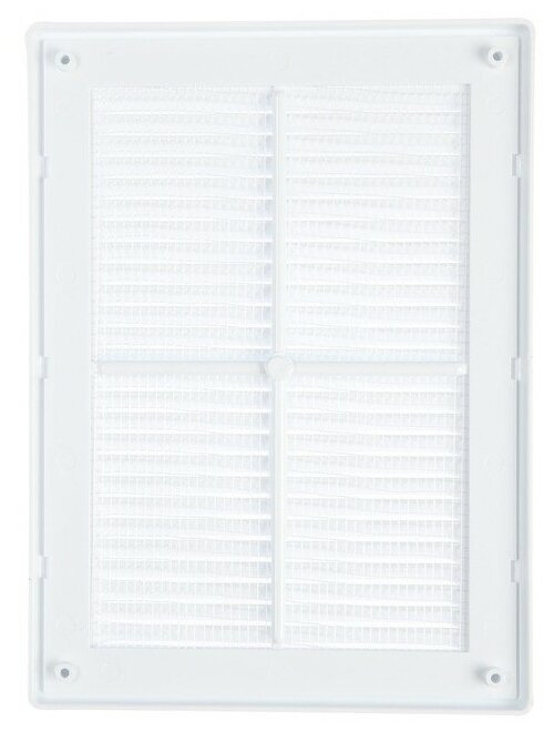 Вентиляционная решетка в рамке с сеткой 185х255 белая, пластик - фотография № 4
