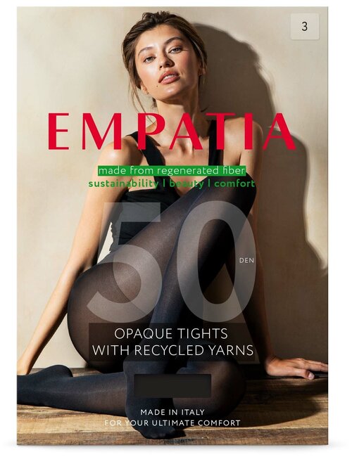 Колготки  EMPATIA, 50 den, размер 2, черный