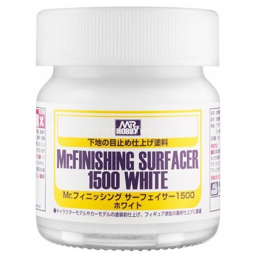 Gunze Sangyo Mr. Hobby Грунтовка Mr. Finishing Surfacer 1500 White, 40 мл