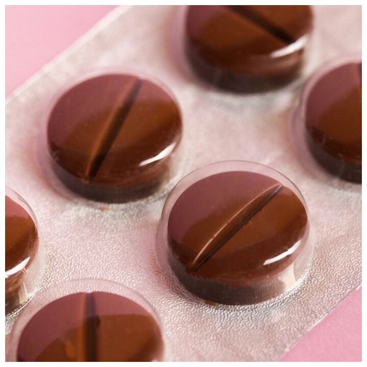 Шоколадные таблетки в коробке Пофигин