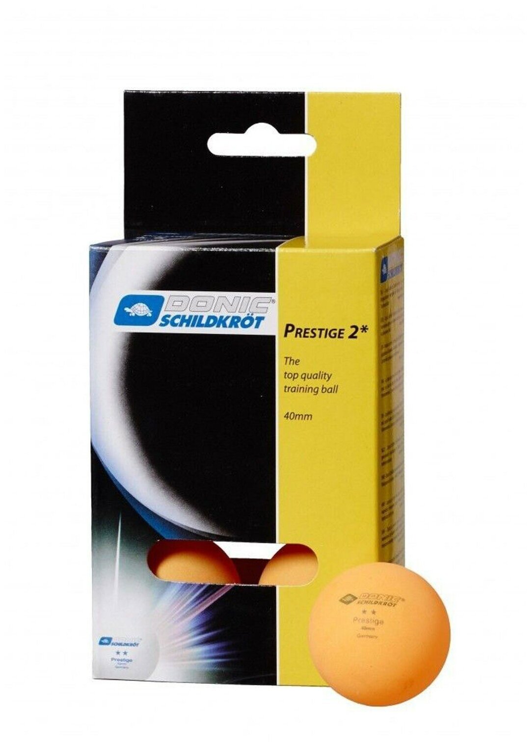 DONIC Мячики для н/тенниса DONIC PRESTIGE 2, 6 штук, оранжевый