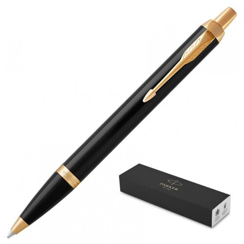 parker im core black gt шариковая ручка m Ручка шариковая автоматическая PARKER IM BLACK GT синий 0,8мм 1931666, 1 шт.