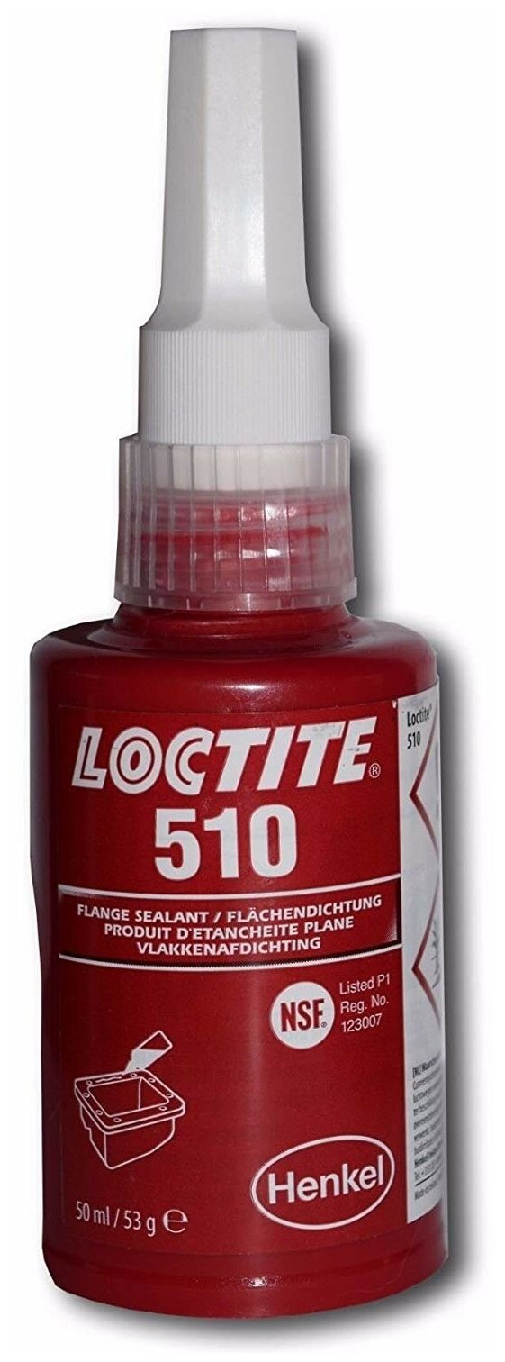 LOCTITE 510 50ML Фланцевый анаэробный герметик, высокотемпературный, медленной полимеризации Ирландия