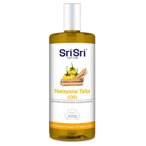 SriSri Tattva Масло массажное терапевтическое для тела Нараяна 100мл/ обезбаливает/ снимает воспаление в мышцах и суставах/ Индия