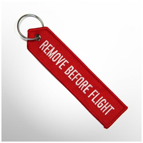 Брелок Remove before flight, красный