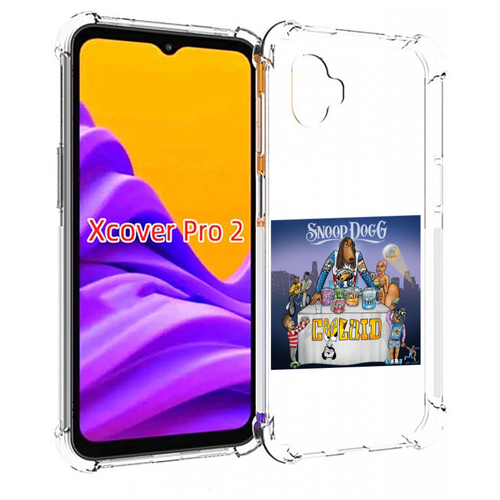 чехол mypads snoop dogg neva left для samsung galaxy xcover pro 2 задняя панель накладка бампер Чехол MyPads Snoop Dogg COOLAID для Samsung Galaxy Xcover Pro 2 задняя-панель-накладка-бампер