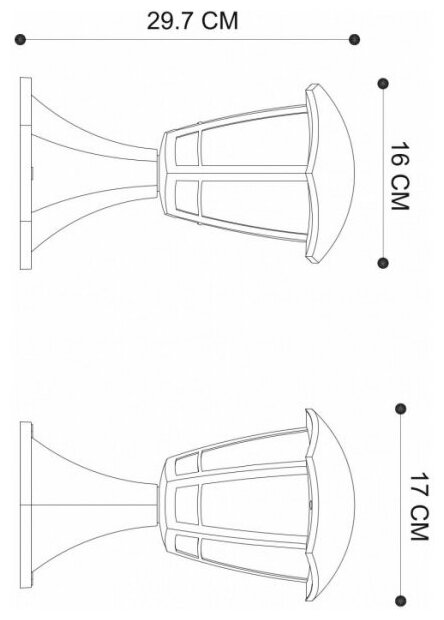 Уличный светильник Arte Lamp ENIF A6064FN-1BK - фото №2