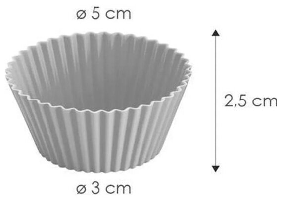 Форма для кексов Tescoma 630644, 6 шт., 5 см - фотография № 2