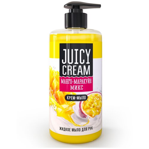 Juicy Cream Жидкое мыло Манго-Маракуйя микс манго и маракуйя, 500 мл, 500 г juicy cream жидкое мыло манго маракуйя микс 500 мл 500 г