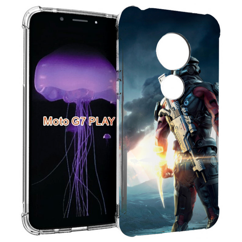 Чехол MyPads Mass Effect Andromeda Ryder для Motorola Moto G7 Play задняя-панель-накладка-бампер чехол mypads mass effect andromeda ryder для motorola moto x force xt1585 xt1581 задняя панель накладка бампер