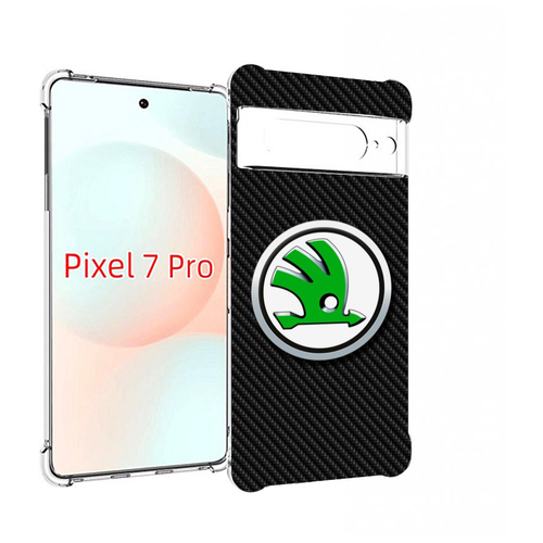 Чехол MyPads skoda шкода 2 для Google Pixel 7 Pro задняя-панель-накладка-бампер