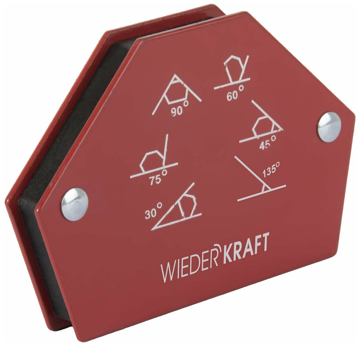 Сварочный магнит WIEDERKRAFT выставляемые углы град. 30;45;60;75;90;135 усилие 25Lbs WDK-65025