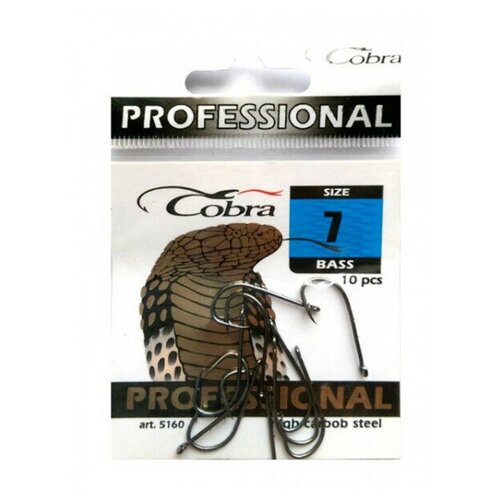 cobra crystal крючки для рыбалки 12 10шт Крючки Cobra Bass (Размер # 12; 10шт )