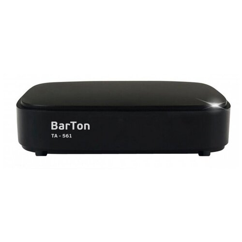 Приемник телевизионный BarTon TA-561, эфирный DVB-T2 цифровой эфирный приемник barton ta 561 для просмотра цифрового тв dvb t2 триколор