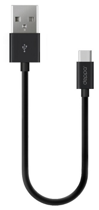 Кабель Deppa USB - USB Type-C, 3 м, чёрный