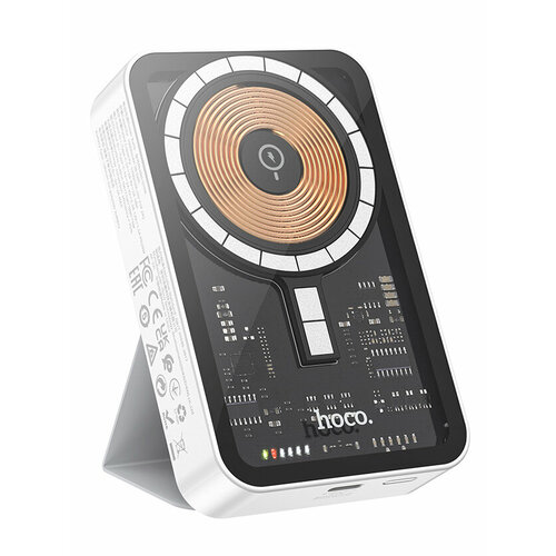 Внешний АКБ HOCO Q10A 10000mAh Transparent PD20W белый 464000₽