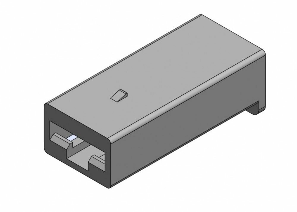 Колодка 1-конт. (коннектор 101) под гнездо 6.3мм, SF2D, PA6.6 V2, Hisar (50шт)