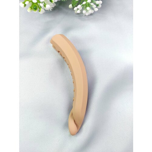 Матовая заколка банан для хвоста, красивая заколочка аксессуар для длинных волос женская и детская