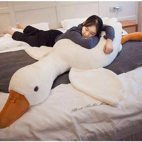 Мягкая игрушка-подушка антистресс Гусь большой 190см А-190 2150₽