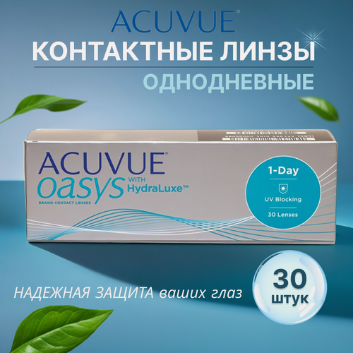 Изображение товара Контактные линзы Acuvue Oasys 1-Day with HydraLuxe 30 линз R 8,5 -5,25
