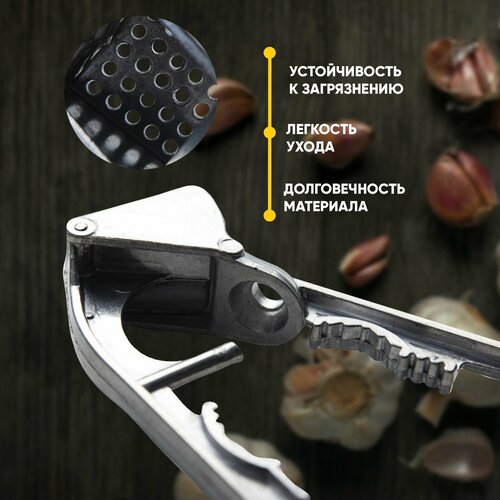 Пресс для чеснока Леда -Белгород чеснокодавилка СССР с ореходавкой