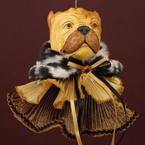 Изображение товара Елочная игрушка Бульдог Парсифаль: Eclogae 13 см, подвеска, Winter Deco, 2007242