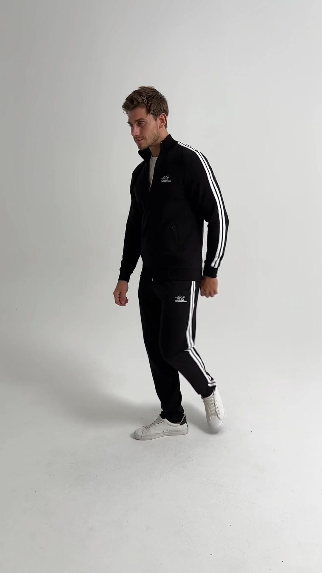 Костюм спортивный OCELOT eco Костюм спортивный с лампасами черный, размер 56, черный — фото 1