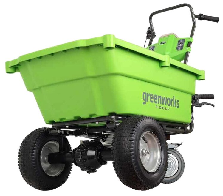 Садовая тележка самоходная Greenworks G40GC (40V, 106 л без АКБ и ЗУ)