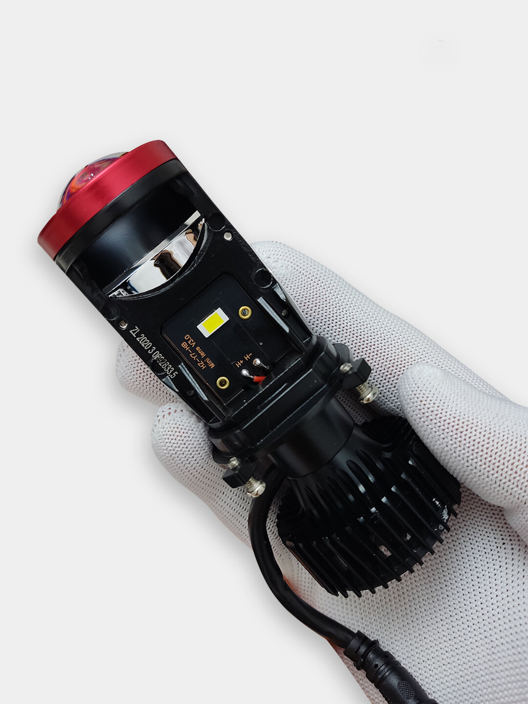 Линзы светодиодные Y7, для автомобилей H4, ближний/дальний свет — фото 1