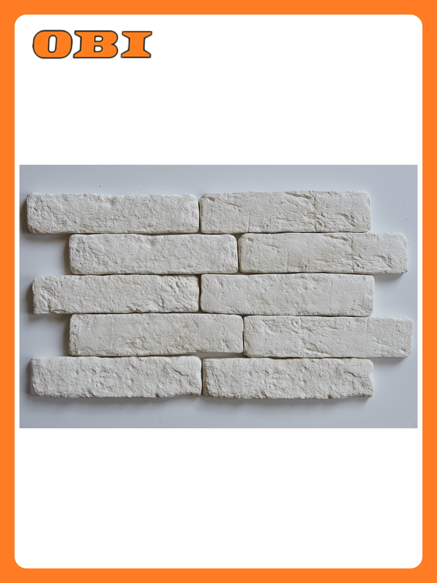 Гипс плитка Евролит Кирпич Романский 26х5 см 1 кв. м имитация кирпич белый