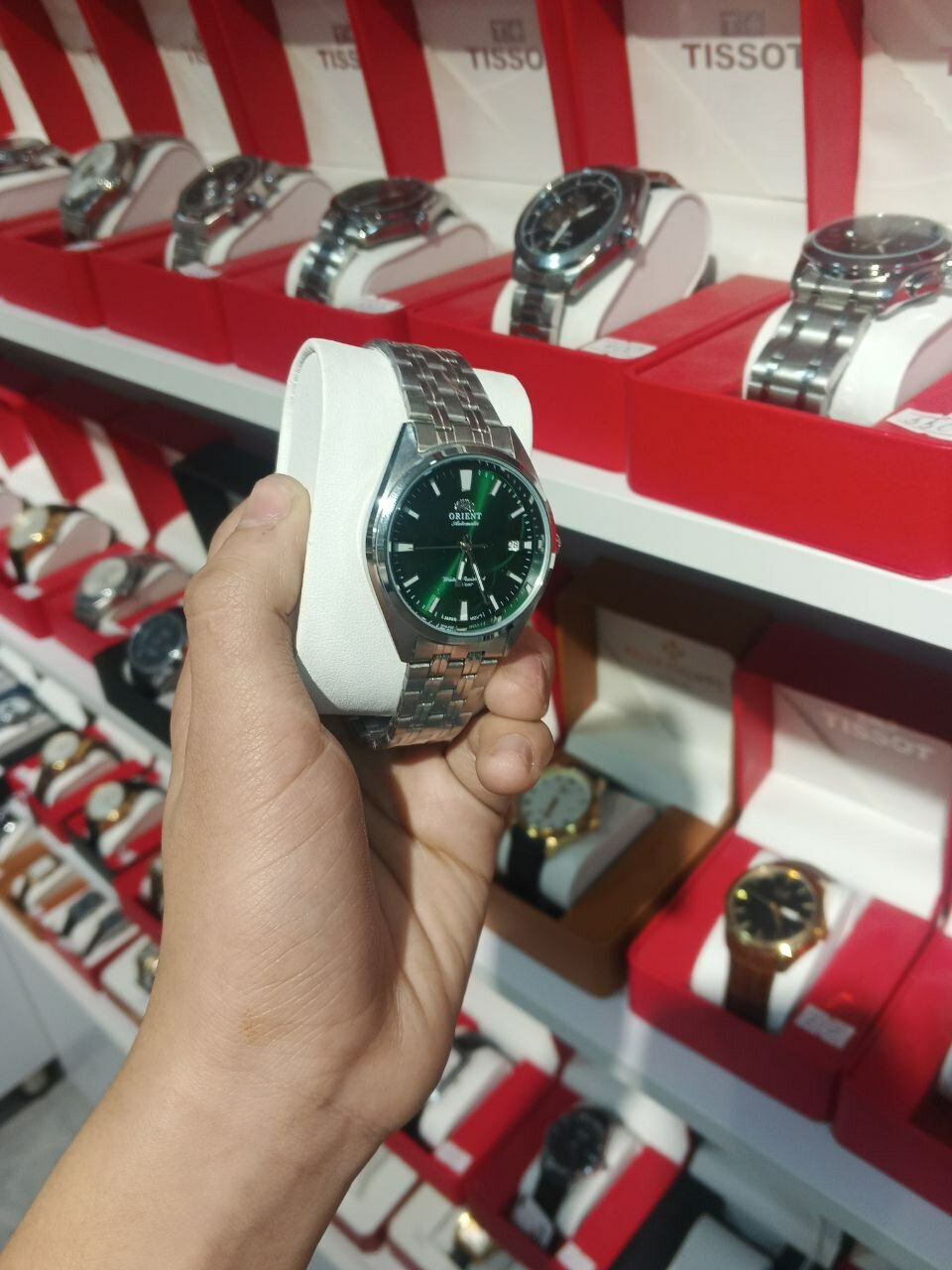 Наручные часы, зеленый, — фото 1