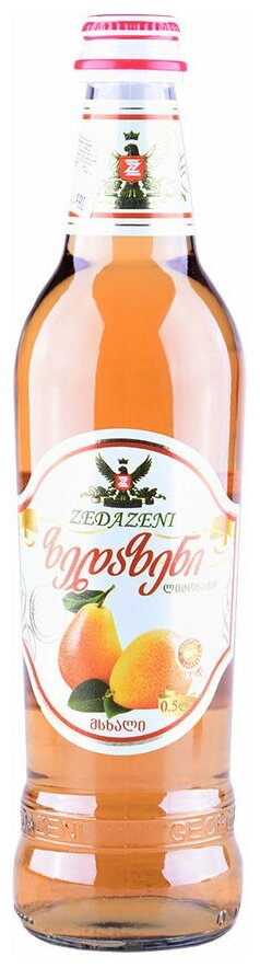 Лимонад Зедазени Груша б/алк газ 0,5л ст/б - фотография № 6