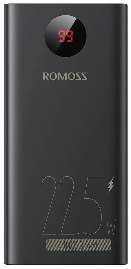 Внешний аккумулятор Romoss PEA40PF/ 40000мАч / 225 Вт быстрая зарядка/ LED