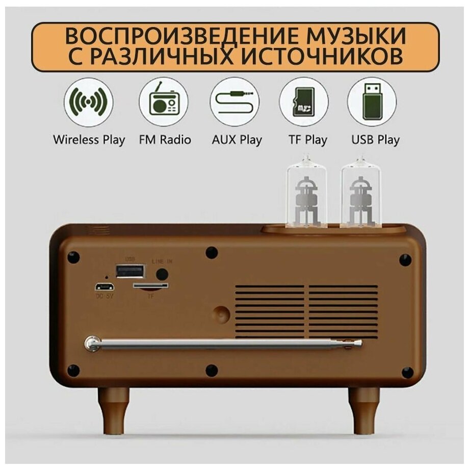 Ретро радио с bluetooth колонкой