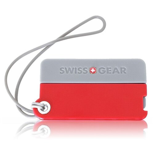 подставка для багажа серый Бирка для багажа SWISSGEAR, 1 шт., красный, серый