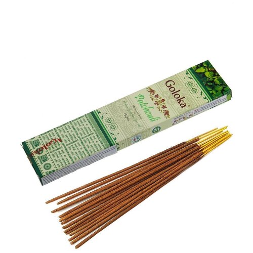 Благовония Пачули Голока ( Goloka Patchouli) благовония hem masala incense sticks patchouli пачули 8 палочек