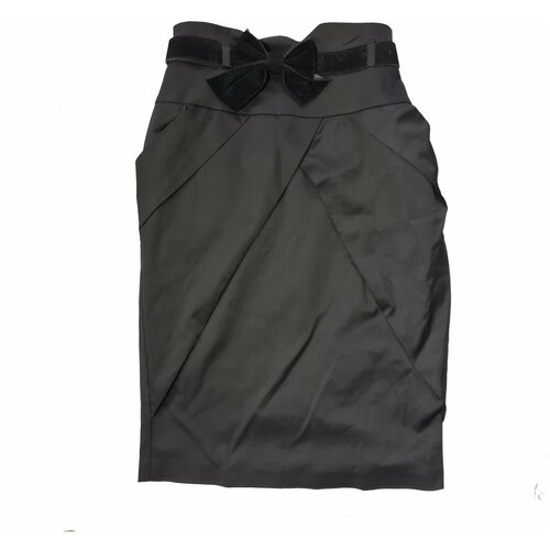 фото Школьная юбка, миди, размер 152, черный нет бренда